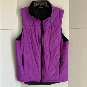 Weezle Women’s Vest (Hydrogen Waistcoat), Magenta/Black, Size Medium.